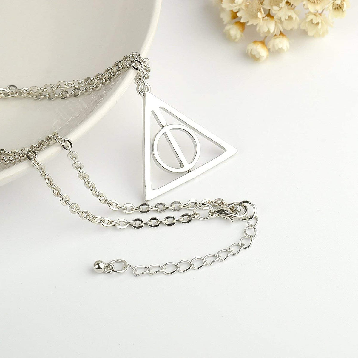 Deathly hot sale hallows pendant