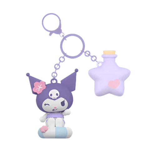 Kuromi Beach Series LED Light-up Keychain