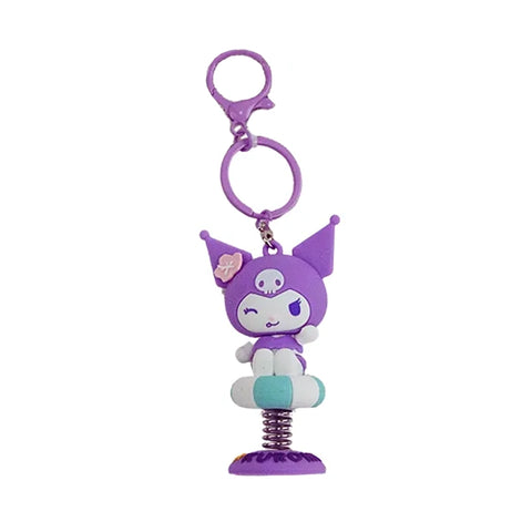 Kuromi Summer Beach Shaker Keychain