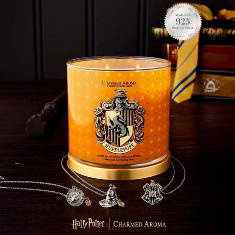 Harry Potter™ Gryffindor Candle - 925 Sterling Silver Hufflepuff Necklace Collection