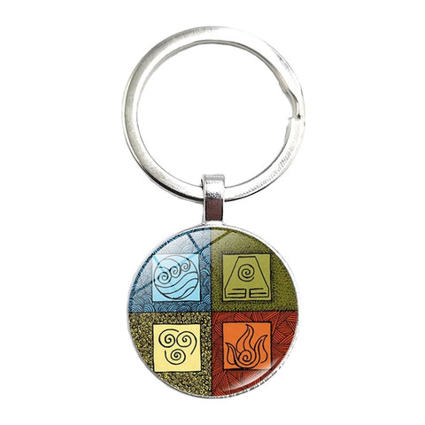 Avatar The Last Airbender - The Four Elements Keychain