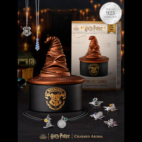 Harry Potter™ Sorting Hat Candle - 925 Sterling Silver Hogwarts Necklace Collection