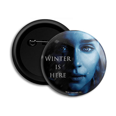 Daenerys Targaryen Winter Is Here - Official Game of Thrones - Button Badge