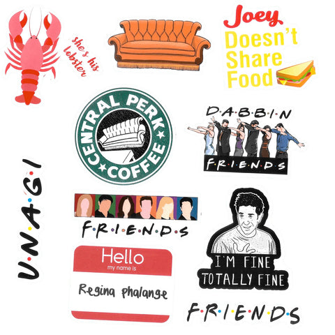 Friends Sticker Random 10 Stickers Pack 3