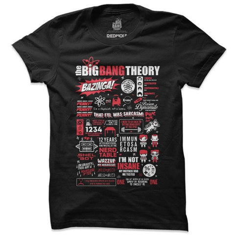 TBBT: Infographic - The Big Bang Theory Official T-shirt