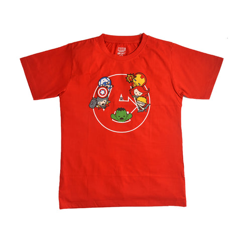 Avengers Kawaii Heroes Red T-Shirt