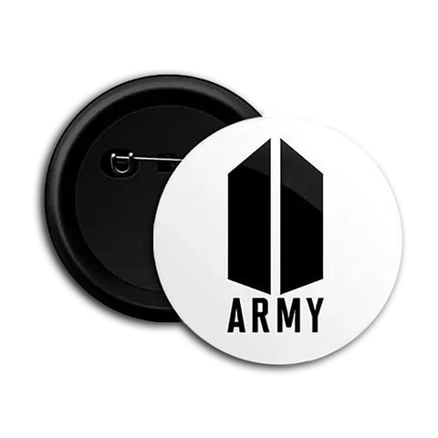 BTS Army White Badge