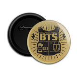 BTS Badges Pack of 2 - Round Pin Back Button Badge - Kpop- Set 2