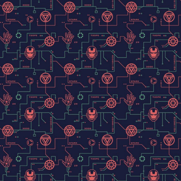 Iron Man Pattern - Marvel Official T-shirt – Geek Labs