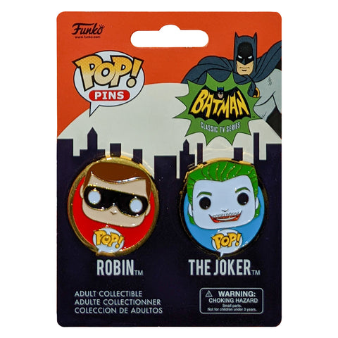 Funko Pop Pin set of 2 - Robin & The Joker