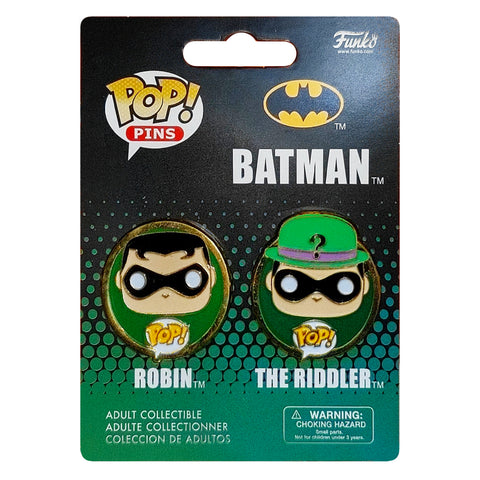 Funko Pop Pin set of 2 - Robin & The Riddler