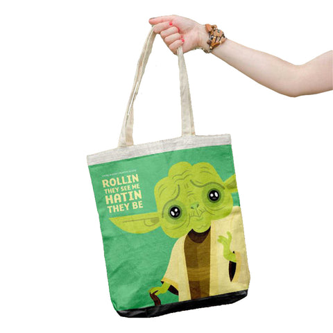 The Rolling They See Me Tote Bag