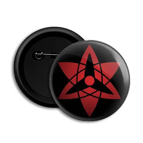 Anime Button Badge - Eternal Mangekyou Sharingan – Sasuke- Anime – Button Badge