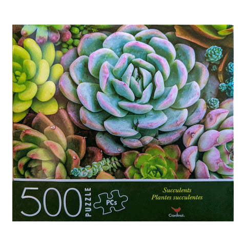 succulents 500 piece puzzle Cardinal Puzzle - 500 Pcs