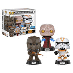 Funko POP! Movies: Star Wars - Tarfful, Unhooded Emperor, Utapau Clone Trooper Viny Bobble-Heads