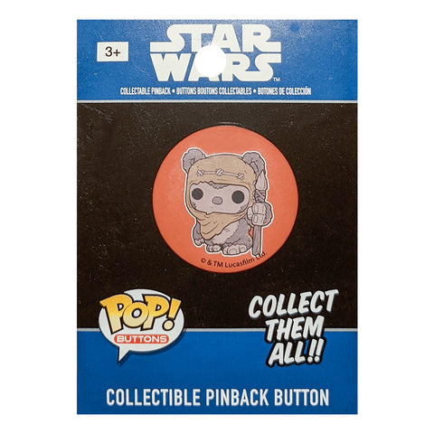 Funko Collectible Pinback Buttons - Classic Star Wars - Wicket W Warrick